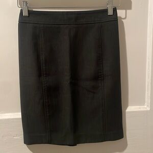 Loft 00P charcoal grey pencil skirt